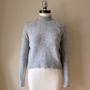 REBECCA MINKOFF Marled Mock Neck Sweater